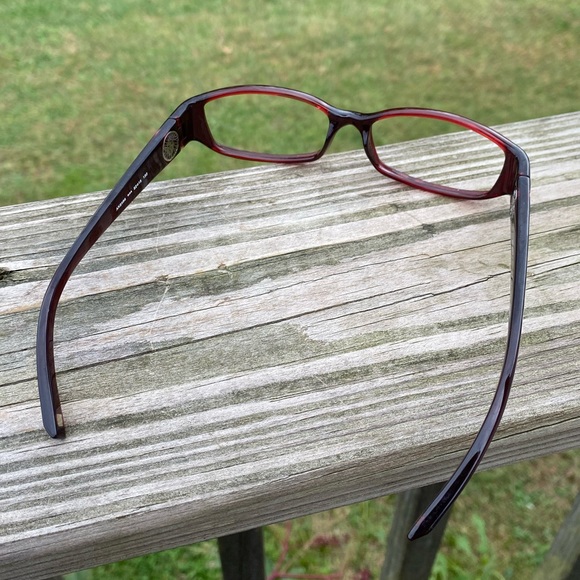 Anne Klein red glasses frames AK8088 - Picture 6 of 7